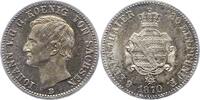 Sachsen-Albertinische Linie 1/6 Taler Johann 1854-1873. -