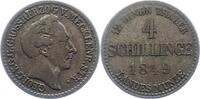 Mecklenburg-Strelitz 4 Schilling Georg 1816-1860. -