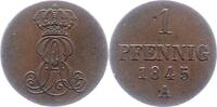 Braunschweig-Calenberg-Hannover 1 Pfennig Ernst August 1837-1851. -