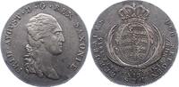 Sachsen-Albertinische Linie Ausbeutetaler 1815 Friedrich August I. 1806-1827. Schöne Patina. AU