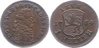 Heller 1764 Jever-Grafschaft Friedrich August von Anhalt-Zerbst 1747-1793. Vorzüglich