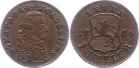 Heller 1764 Jever-Grafschaft Friedrich August von Anhalt-Zerbst 1747-1793. Vorzüglich