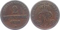 Oldenburg 2 Pfennig Nicolaus Friedrich Peter 1853-1900. -