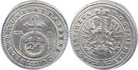 Brandenburg-Bayreuth 1/24 Gulden zu 2 1/2 Kreuzern Friedrich 1735-1763. -