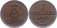 Braunschweig-Calenberg-Hannover 1 Pfennig Georg V. 1851-1866. -