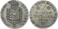 Westfalen, Königreich 1/6 Taler Hieronymus Napoleon 1807-1813. -