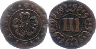 Lippe, Grafschaft 3 Pfennig undatierte Kufermünzen 1646-1700. -