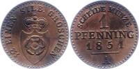 Lippe, Grafschaft Pfennig Paul Friedrich Emil Leopold 1851-1875. -