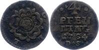 Lippe, Grafschaft 4 Pfennig Friedrich Wilhelm Leopold 1784-1802. -