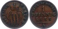Schaumburg-Lippe 1 Pfennig Georg Wilhelm 1807-1860. -