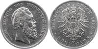 Württemberg 5 Mark Karl 1864-1891. -