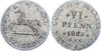 Braunschweig-Wolfenbüttel 6 Pfennig Karl 1815-1830. -