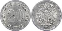 Kleinm&uuml;nzen 20 Pfennig 1875 G Sehr sch&ouml;n - vorz&uuml;glich 16.93 &pound;  +  5.08 &pound; shipping