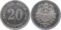 Kleinm&uuml;nzen 20 Pfennig 1876 F Vorz&uuml;glich 21.16 &pound;  +  5.08 &pound; shipping