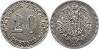 Kleinm&uuml;nzen 20 Pfennig 1876 J Sehr sch&ouml;n 11.85 &pound;  +  5.08 &pound; shipping