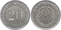 Kleinm&uuml;nzen 20 Pfennig 1887 E Vorz&uuml;glich + 55.01 &pound;  +  5.08 &pound; shipping
