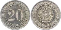 Kleinm&uuml;nzen 20 Pfennig 1888 A Vorz&uuml;glich 29.62 &pound;  +  5.08 &pound; shipping