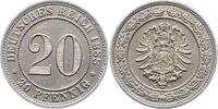 Kleinm&uuml;nzen 20 Pfennig 1888 E Fast Stempelglanz 79.56 &pound;  +  5.08 &pound; shipping