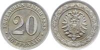 Kleinm&uuml;nzen 20 Pfennig 1888 G Winz. Kratzer, vorz&uuml;glich - Stempelglanz 97.33 &pound;  +  5.08 &pound; shipping