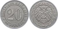 Kleinm&uuml;nzen 20 Pfennig 1892 E Vorz&uuml;glich - Stempelglanz 148.11 &pound;  +  5.08 &pound; shipping