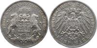 Hamburg 5 Mark 1907 J Sehr sch&ouml;n 63.48 &pound;  +  5.08 &pound; shipping