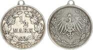  1/2 Mark 1915 A gehenkelt Kettenanhänger sehr schön 17.34 £  +  26.00 £ shipping