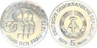 DDR 5 Mark 1975 A Gedenkmünze Internationales Jahr der Frau prägefrisch,... 13.00 £  +  26.00 £ shipping