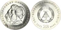 DDR 20 Mark 1971 A Gedenkmünze Karl Liebknecht von Rosa Luxemburg prägef... 59.82 £  +  26.00 £ shipping