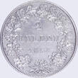 2 Gulden, Doppelgulden (1/KoMa) Frankfurt, Freie Stadt, Doppelgulden 1854, AKS 5, SELTENSTER JAHRGANG aEF, zarte Tönung