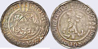 Sachsen - Meißen, Markgrafschaft (4/33So) Friedrich II. d. Sanftmütige, Judenkopfgroschen o. J, M. neu, RRR Judenkopfgroschen o. J. (1444 - 1451) bes