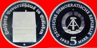 DDR 5 Mark 1983 Luthers Geburtshaus Polierte Platte offen, Proof PP 23.41 £  +  30.34 £ shipping