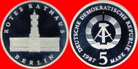 DDR 5 Mark 1987 Rotes Rathaus Berlin , 750 Jahre Berlin Polierte Platte ... 17.34 £  +  30.34 £ shipping