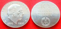 DDR Hegel 10 Mark 1981 Stempelglanz
