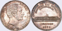 Bayern, Königreich (3/63Ku) Maximilian II. Gesch.- Doppeltaler, Glaspalast, AKS 164a Var., K.123 b Geschichtsdoppeltaler, 3 1/2 Gulden 1854 fast stem