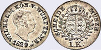 Württemberg, Königreich 1 Kreuzer 1829 W (3/38So) Wilhelm I., 1Kreuzer, ... 147.38 £  +  30.34 £ shipping