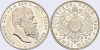 Kaiserreich Reuß, ältere Linie 2 Mark 1899 A (16/77eKu) Heinrich XXII., ... 693.56 £  +  30.34 £ shipping