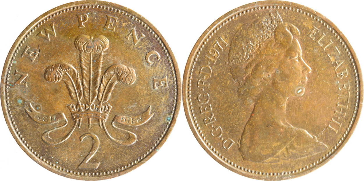 2 pence elizabeth 2