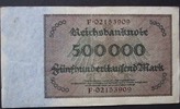 Deutschland Inflation 500000 mark Inflation 1919-1924 -