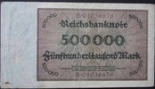 Deutschland Inflation 500000 mark Inflation 1919-1924 -