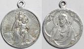 Wallfahrt Wallfahrtsmedaille um 1900 madonna kind - jesus h. herz VF / vzgl+ /-