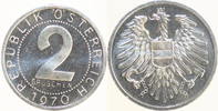 ÖSTERREICH 2 Groschen 1970 2. Republik Proof offen