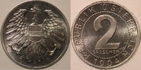 Österreich 2 Groschen 1964 2.Republik Proof offen