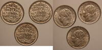 Niederlande 10 Cents 1938-1941 Lot 3 Stk. Wilhelmina vz +/- 5.20 £  +  15.61 £ shipping
