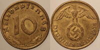 Deutschland 10 Reichspfennig 1938 G 3. Reich 1933-1945 ss vzgl +/- 2.60 £  +  15.61 £ shipping