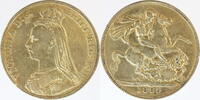 Großbrittannien 1 Crowne 1889 Queen Victoria ss vzgl +/- , vergoldet 65.02 £  +  15.61 £ shipping