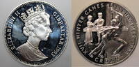 Gibraltar 1 Crown 1993 Lillehammer Olympics 1994 vz PP offen 6.07 £  +  15.61 £ shipping