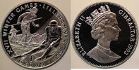 Gibraltar 1 Crown 1993 Lillehammer Olympics 1994 vz PP offen 6.07 £  +  15.61 £ shipping