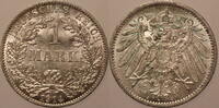 Deutschland 1 Mark 1914 A Kaiserreich vzgl/stfr +/- 9.54 £  +  15.61 £ shipping
