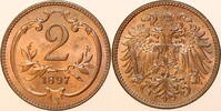 kaisertum österreich 2 Heller 1897 franz joseph 1. (1848 - 1916) vz stfr... 10.40 £  +  15.61 £ shipping