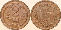 kaisertum österreich 2 Heller 1901 franz joseph 1. (1848 - 1916) vz stfr... 12.14 £  +  15.61 £ shipping